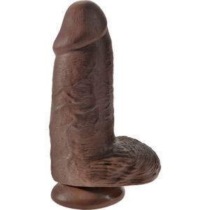 King Cock chubby pene con testículos 23cm marrón