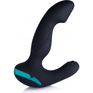 Mega maverick 10x estimulador de prostata vibratorio rotativo negro