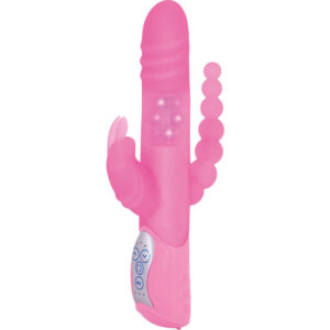 E rabbit triple playvibrador triple estimulación rosa