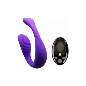 Mini Romeo vibrador manos libres con mando morado